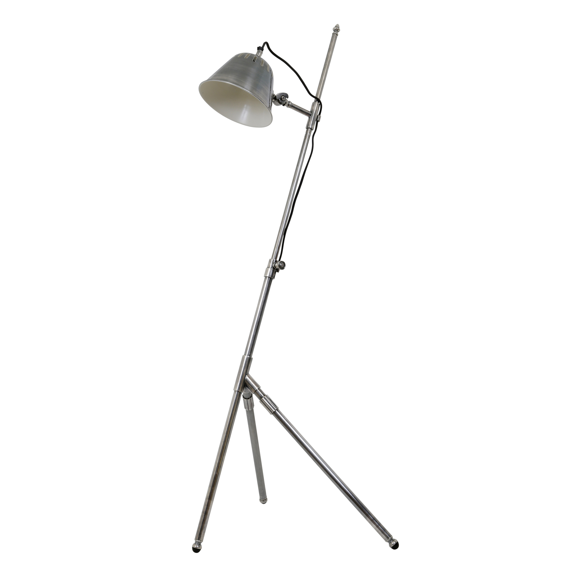 Vloerlamp Delta antiek zilver Vloerlamp Delta antiek zilver
